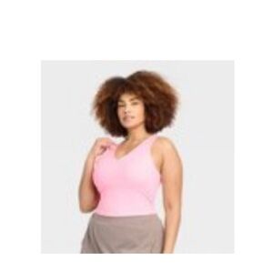 Women's Flex Light Support V-Neck Cropped Sports Bra